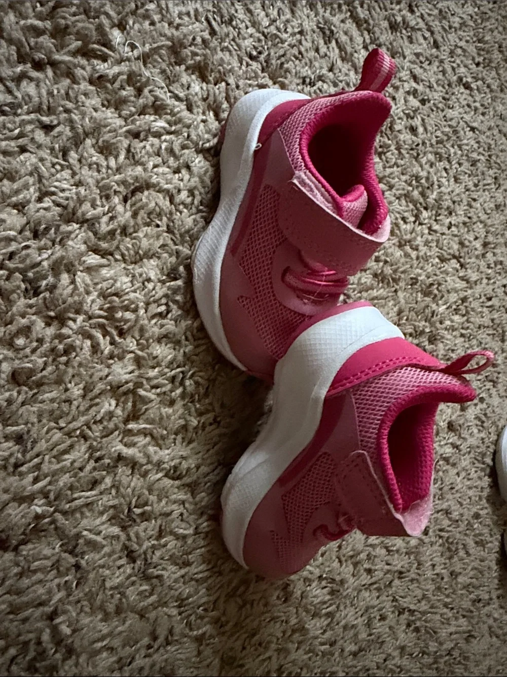 Kids Pink Athletic Sneakers - Comfortable Slip-On Style
